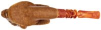 Carved Goat (A. Cevik) (with Case) Tobacco Pipe