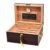 Deauville 150 Cigar High Gloss Humidor With Tobacco Leaf