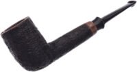 Jared Coles Sandblasted Billiard with Horn (24) Tobacco Pipe
