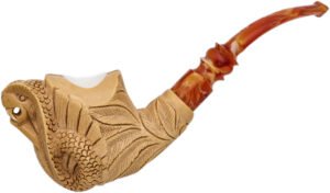 Carved Cobra (with Case) Tobacco Pipe