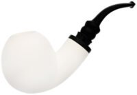 Smooth Reverse Calabash Bent Ball (Ali) (with Case) Tobacco Pipe