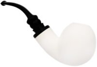 Smooth Reverse Calabash Bent Ball (Ali) (with Case) Tobacco Pipe