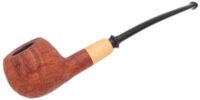 Adam Davidson Sandblasted Tanshell Prince with Boxwood (2019) Tobacco Pipe