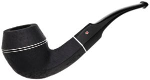 System 90 Sandblasted Bent Bulldog Tobacco Pipe
