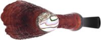 J. Mouton Sandblasted Cherrywood with Abalone Tobacco Pipe