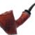 J. Mouton Sandblasted Cherrywood with Abalone Tobacco Pipe