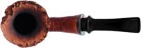 J. Mouton Sandblasted Cherrywood with Abalone Tobacco Pipe