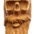 Carved Bearded Skull (with Case) Tobacco Pipe
