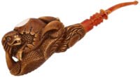 Carved Dragon Claw Holding Hatching Egg (Kenan) (with Case) Tobacco Pipe
