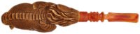 Carved Dragon Claw Holding Hatching Egg (Kenan) (with Case) Tobacco Pipe