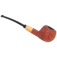 Adam Davidson Sandblasted Tanshell Prince with Boxwood (2019) Tobacco Pipe