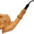 Carved Abraham Lincoln (Kenan) (with Case) Tobacco Pipe